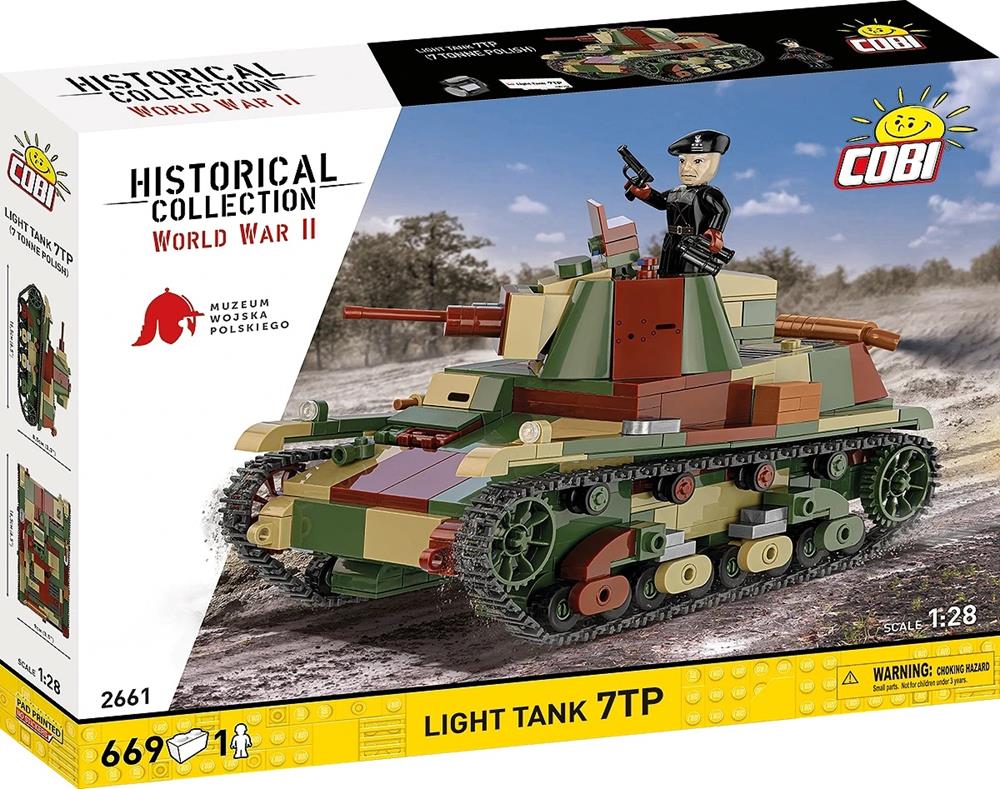 COBI HISTORICAL COLLECTION WWII LIGHT TANK 7TP 2661 COBI HISTORICAL COLLECTION WWII LIGHT TANK 7TP 2661