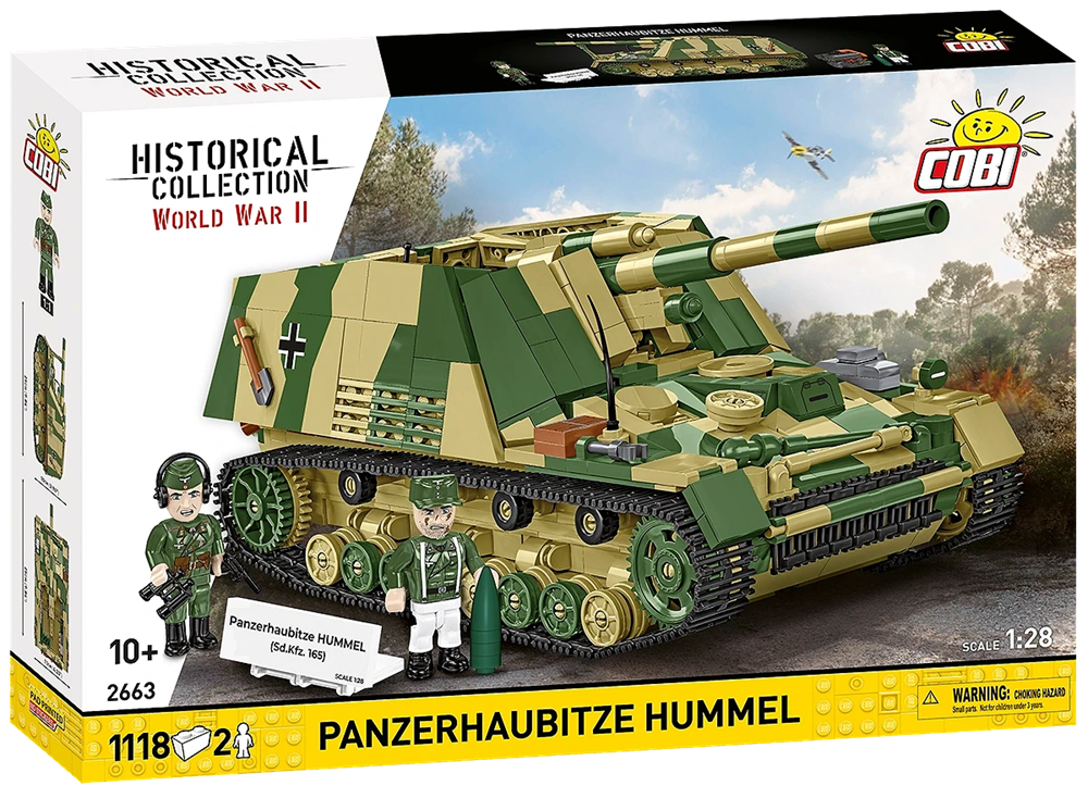 COBI HISTORICAL COLLECTION WWII PANZERHAUBITZE HUMMEL (SD.KFZ.165) 2663 COBI HISTORICAL COLLECTION WWII PANZERHAUBITZE HUMMEL (SD.KFZ.165) 2663