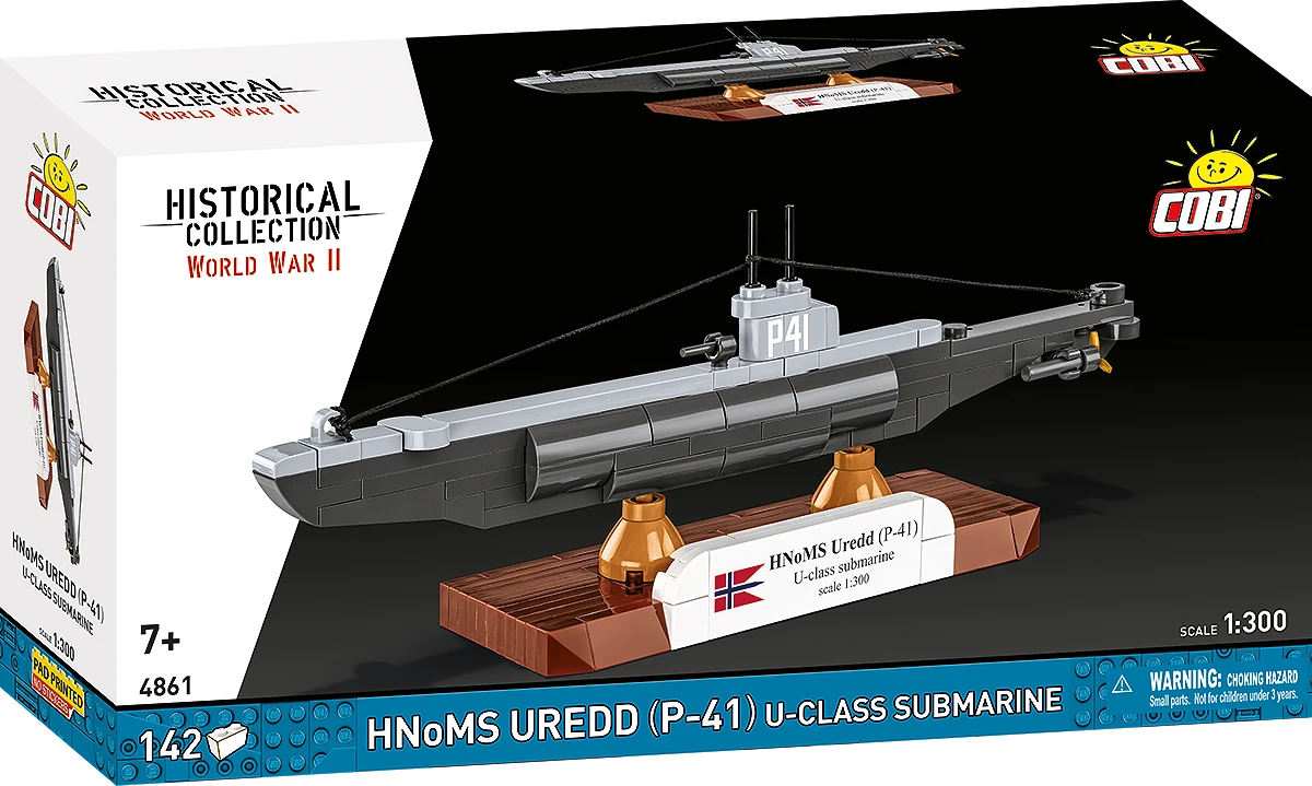 COBI HISTORICAL COLLECTION WWII HNOMS UREED (P41) U-CLASS SUBMARINE 4861 COBI HISTORICAL COLLECTION WWII HNOMS UREED (P41) U-CLASS SUBMARINE 4861