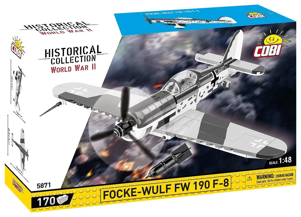 COBI HISTORICAL COLLECTION WWII FOCKE-WULF FW 190 F-8 5871 COBI HISTORICAL COLLECTION WWII FOCKE-WULF FW 190 F-8 5871