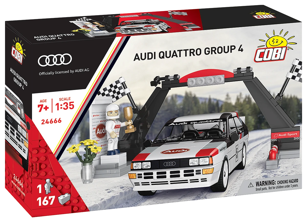 COBI CARS AUDI QUATTRO GROUP 4 (1981) 24666 COBI CARS AUDI QUATTRO GROUP 4 (1981) 24666