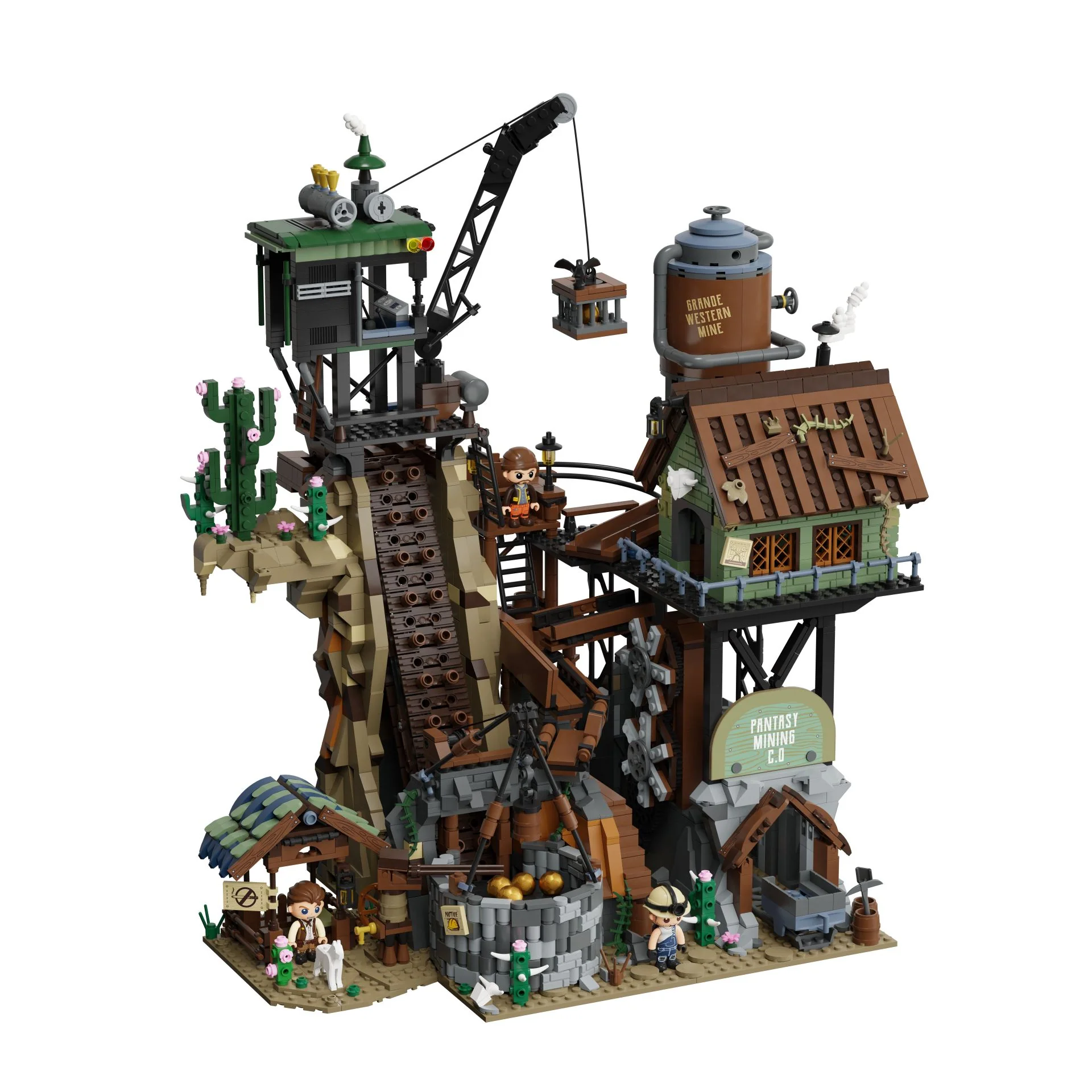 PANTASY SET DI MATTONCINI EDIFICI MODULARI - LA MINIERA DEL VECCHIO WEST PAN85025 PANTASY SET DI MATTONCINI EDIFICI MODULARI - LA MINIERA DEL VECCHIO WEST PAN85025