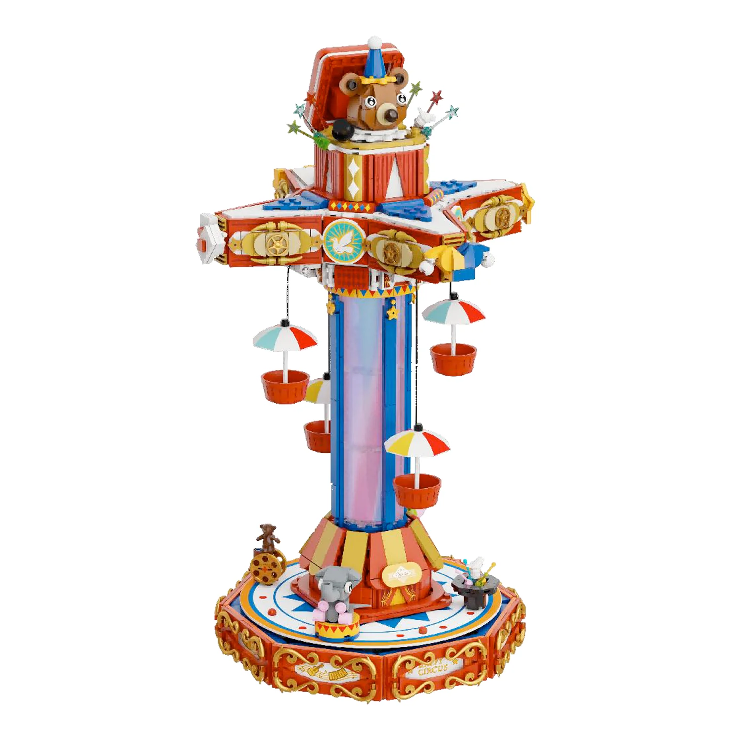 PANTASY SET DI MATTONCINI RETRÒ - GIOSTRA PARACADUTE DEL CIRCO PAN86003 PANTASY SET DI MATTONCINI RETRÒ - GIOSTRA PARACADUTE DEL CIRCO PAN86003