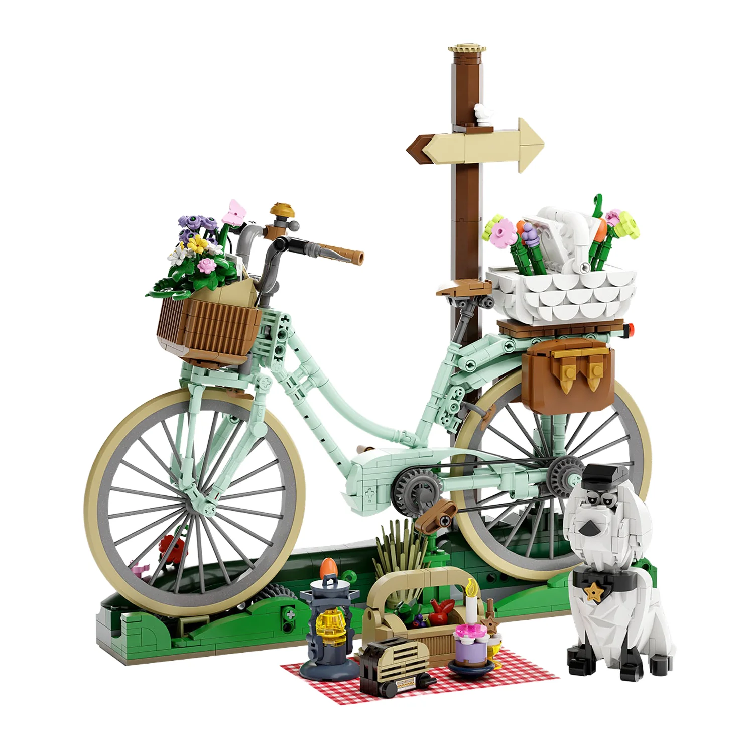 PANTASY SET DI MATTONCINI RETRÒ - LA BICLETTA PER IL PICNIC DI PRIMAVERA PAN85059 PANTASY SET DI MATTONCINI RETRÒ - LA BICLETTA PER IL PICNIC DI PRIMAVERA PAN85059