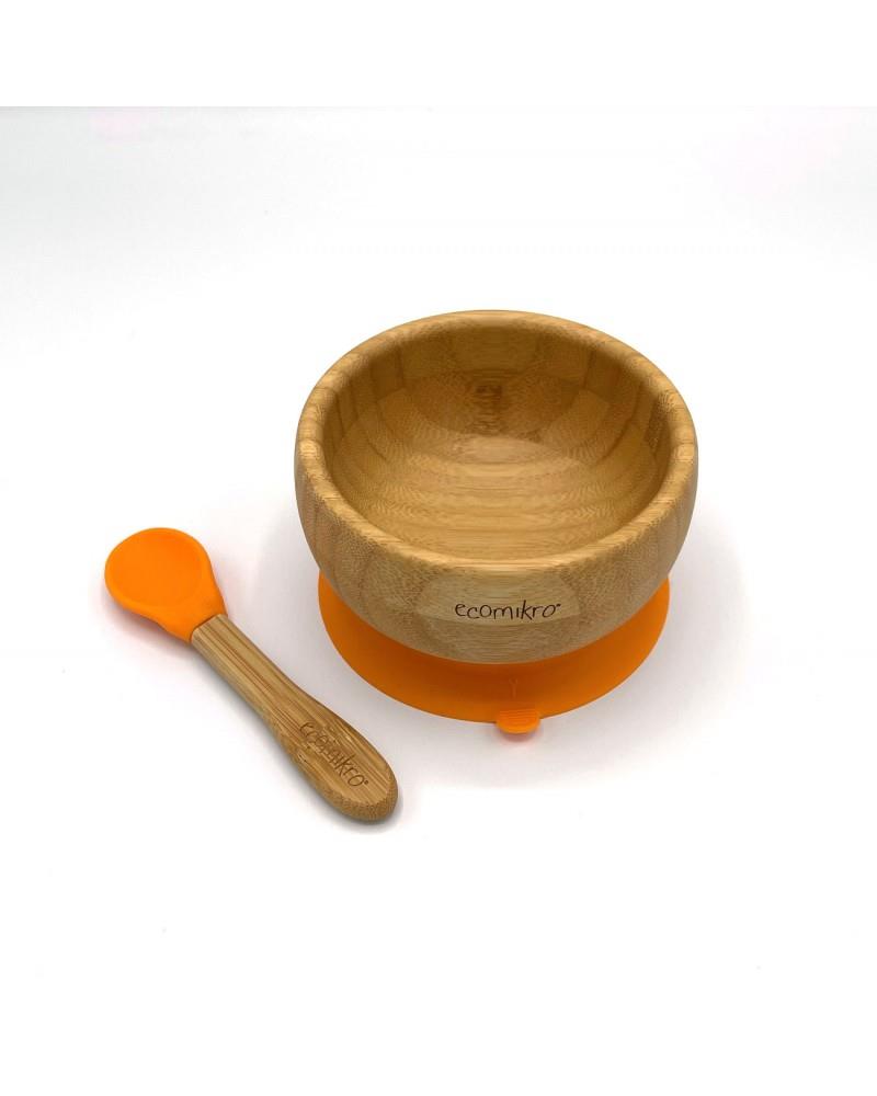 ECOMIKRO CIOTOLA CON CUCCHIAIO IN BAMBÙ ARANCIO