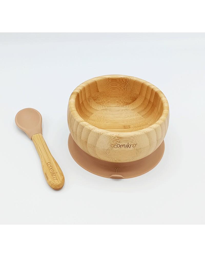 ECOMIKRO CIOTOLA CON CUCCHIAIO IN BAMBÙ NOCCIOLA