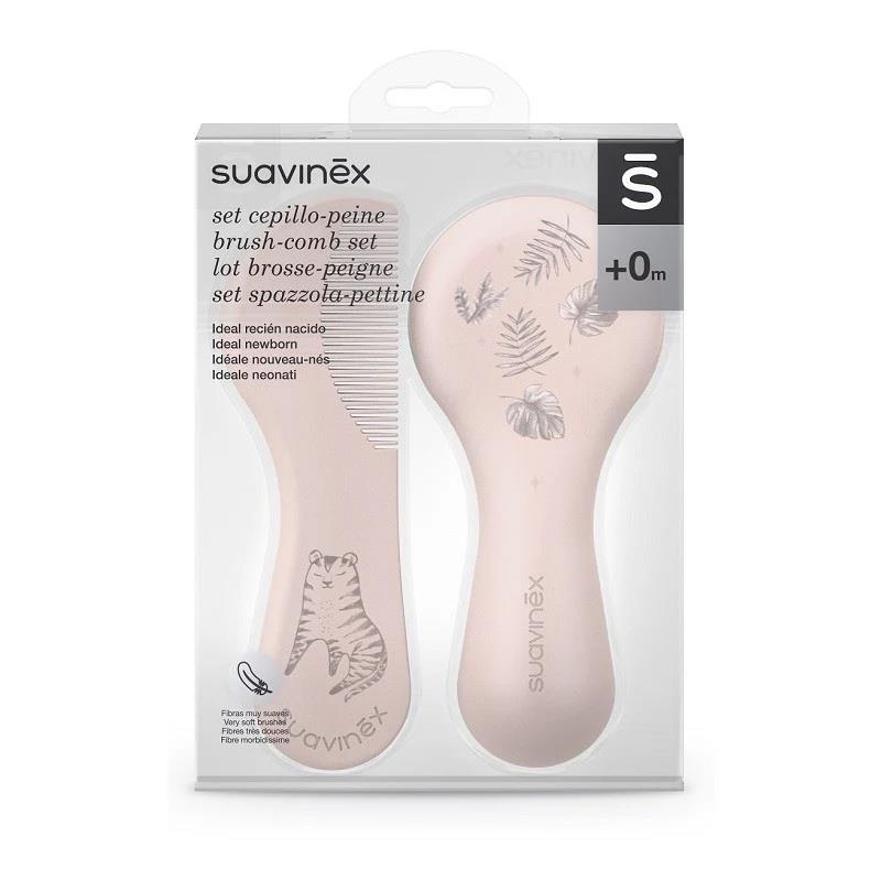 SUAVINEX SPAZZOLA E PETTINE BIRDIES ROSA 403062