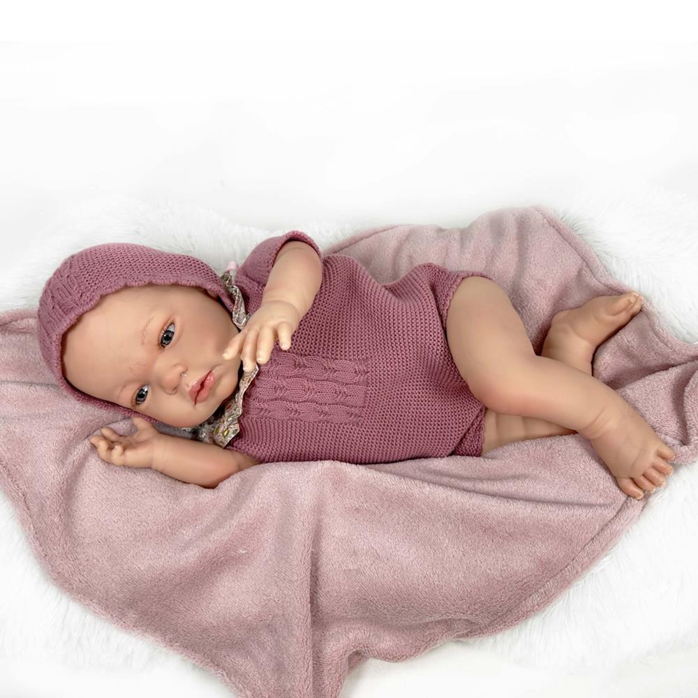 NINES D'ONIL BAMBOLA SANDRA PINK PREMIUM REBORN 46 CM 0256