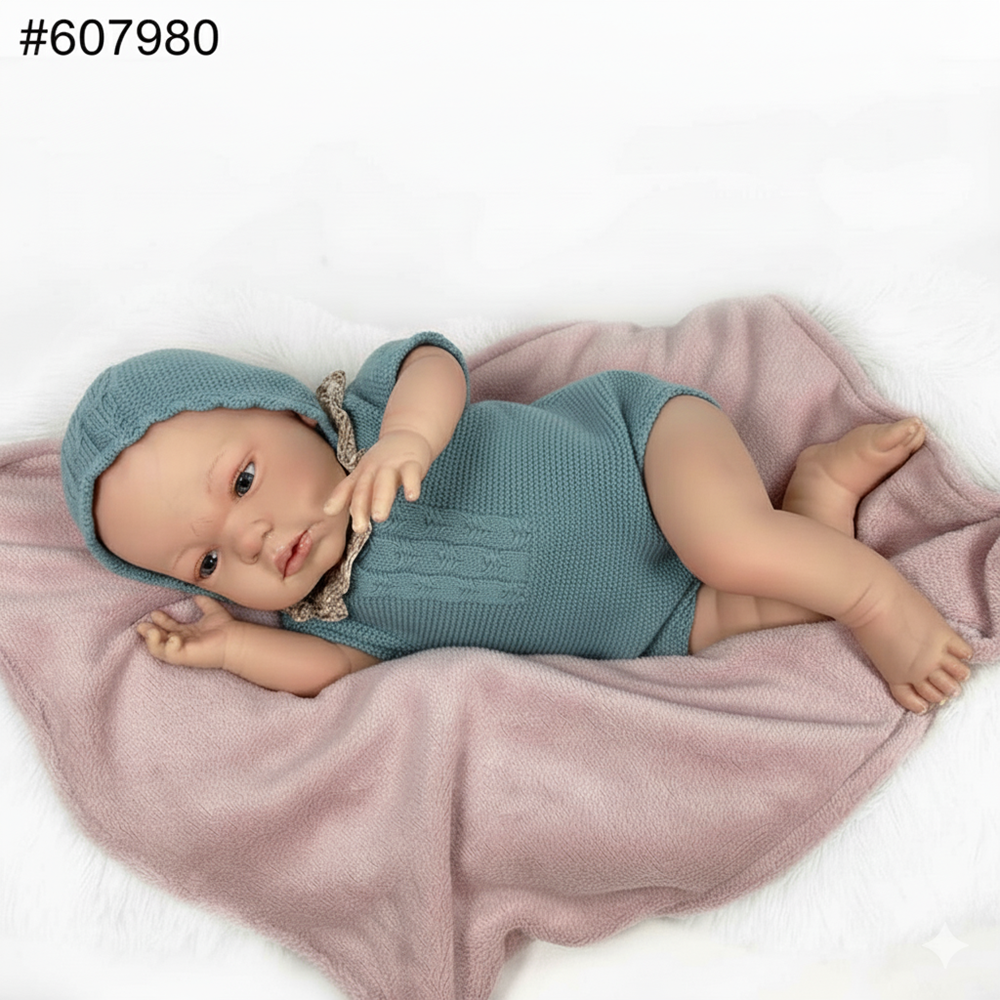 NINES D'ONIL BAMBOLA SANDRA GREEN PREMIUM REBORN 46 CM 0256