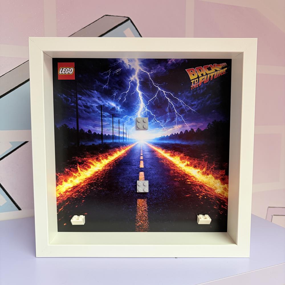 BRICK FRAME CORNICE CLASSIC FRAME PER SET LEGO SPEED CHAMPIONS DELOREAN DMC RITORNO AL FUTURO 77256