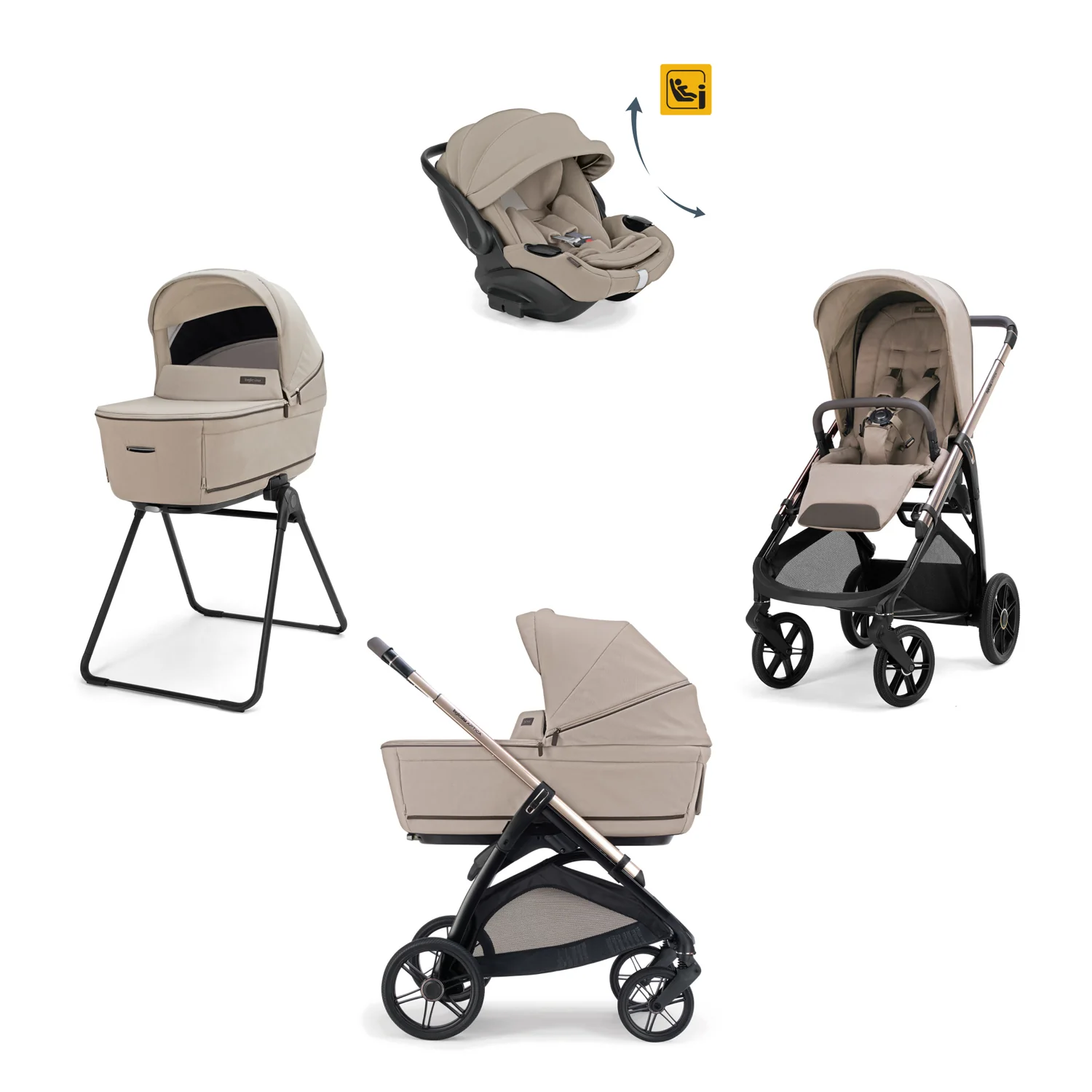 INGLESINA TRIO SYSTEM QUATTRO APTICA VICUNA BEIGE CON TELAIO PALLADIO BLACK E SEGG. DARWIN INFANT RECLINE KA62T0IVG INGLESINA TRIO SYSTEM QUATTRO APTICA VICUNA BEIGE CON TELAIO PALLADIO BLACK E SEGG. DARWIN INFANT RECLINE KA62T0IVG