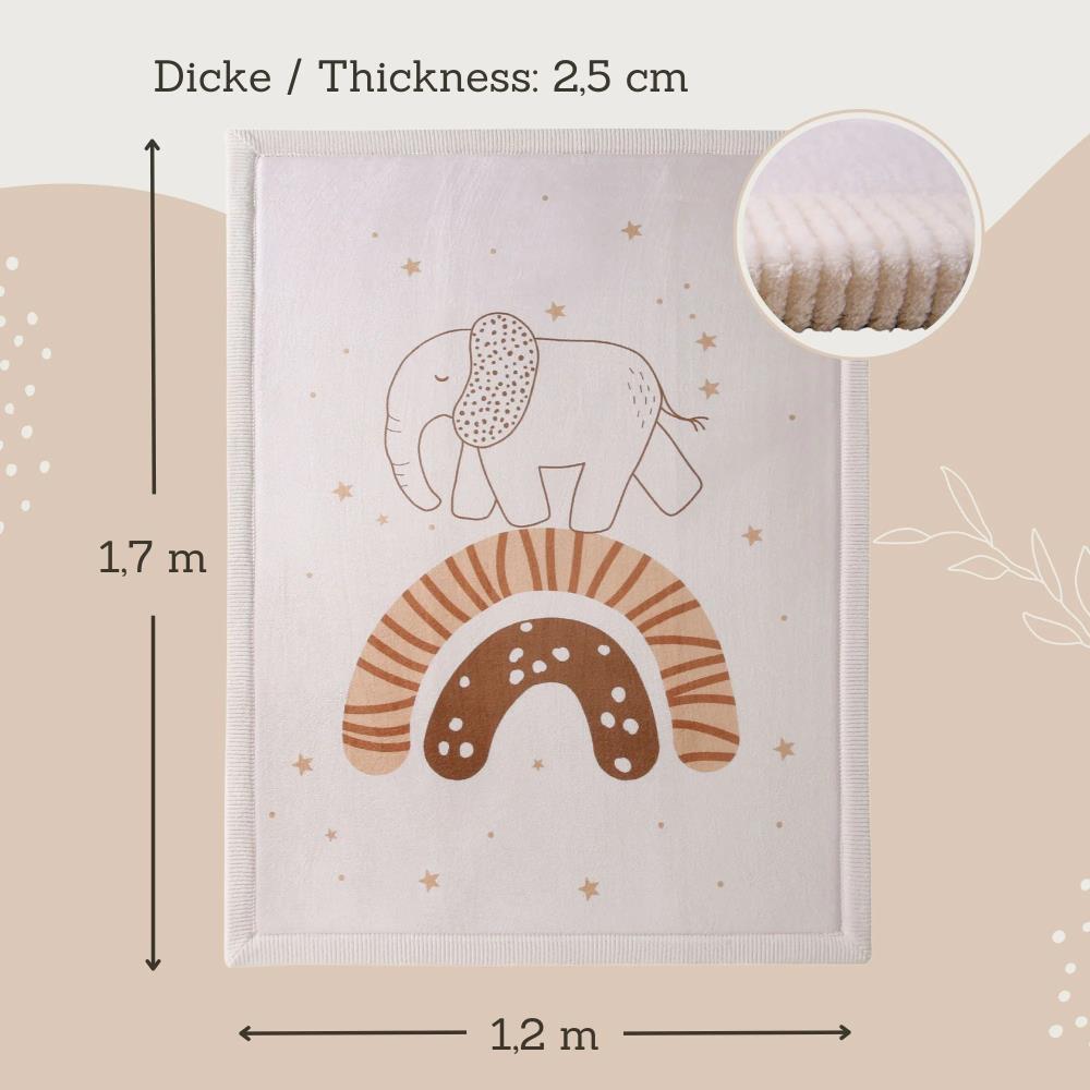 HAKUNA MAT TAPPETINO ''NUVOLA'' IN VELLUTO 170X120 CM - ARCOBALENO HAKUNA MAT TAPPETINO ''NUVOLA'' IN VELLUTO 170X120 CM - ARCOBALENO