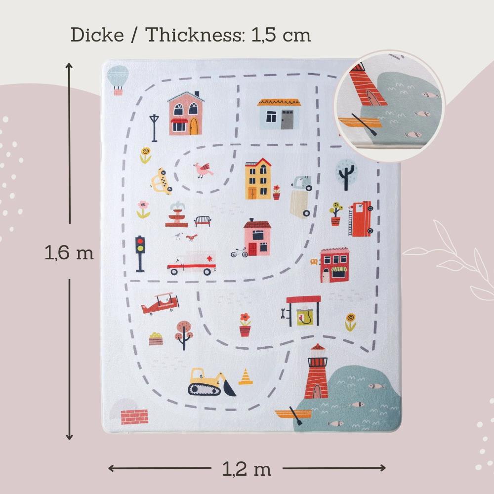 HAKUNA MAT TAPPETINO ''NUVOLA'' IN VELLUTO 160X120 CM - CITTÀ HAKUNA MAT TAPPETINO ''NUVOLA'' IN VELLUTO 160X120 CM - CITTÀ