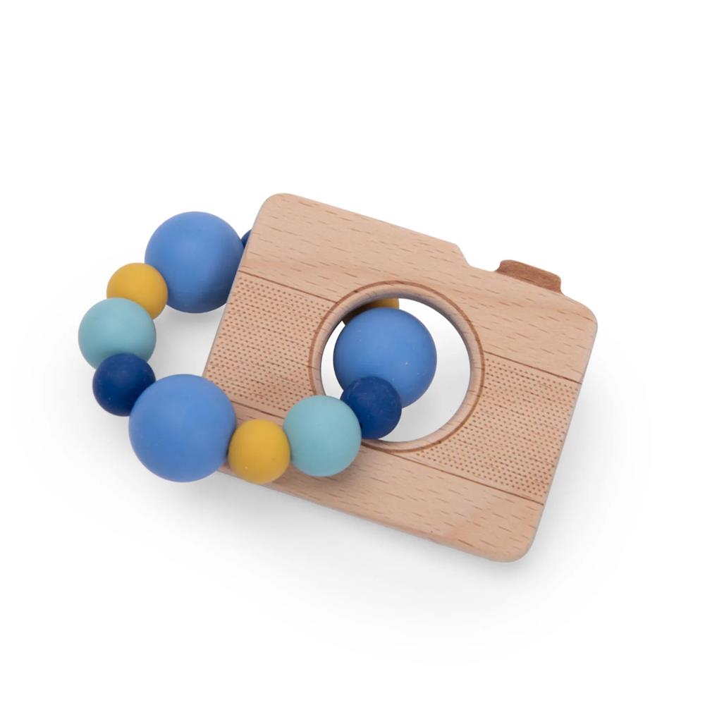 MOULIN ROTY ANELLO DI DENTIZIONE IN LEGNO E SILICONE - FOTOCAMERA 684051