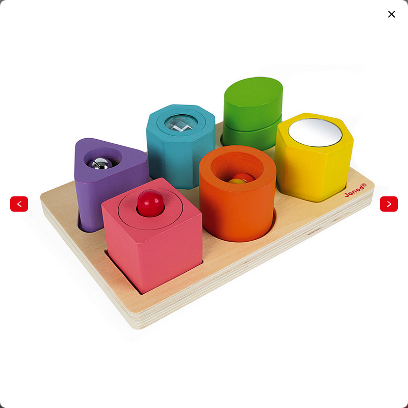 JANOD PUZZLE 6 CUBI SENSORIALI IN LEGNO J05332
