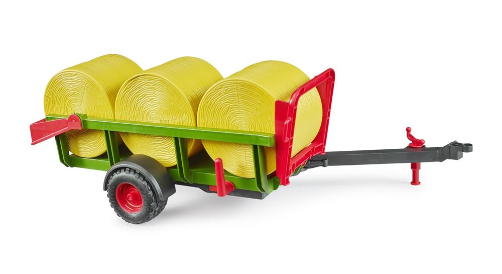 BRUDER RIMORCHIO CON 3 BALLE DI FIENO ROTONDE 2204 BRUDER RIMORCHIO CON 3 BALLE DI FIENO ROTONDE 2204