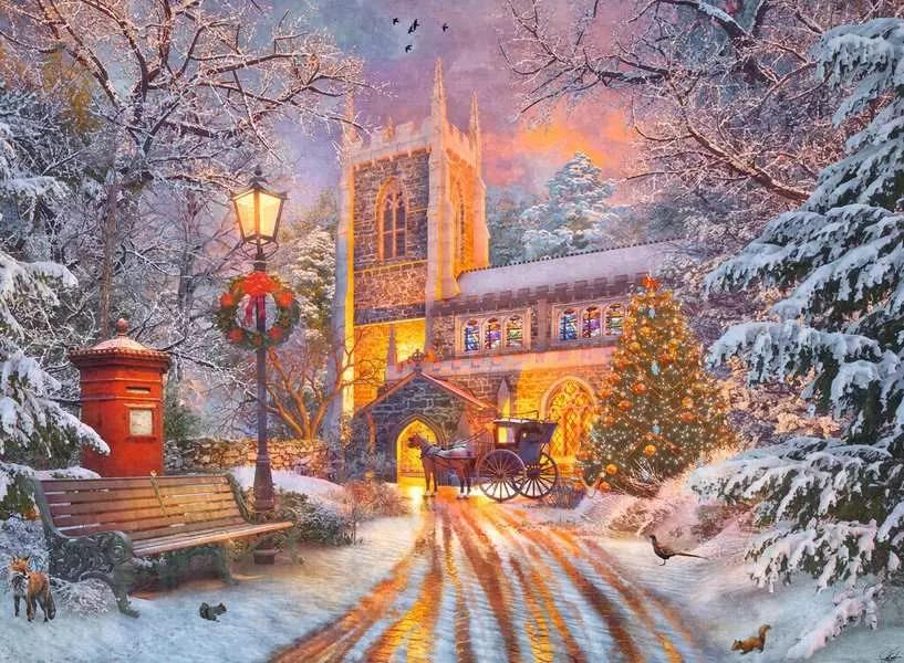 RAVENSBURGER PUZZLE NATALE SCINTILLANTE 500 PZ 00481