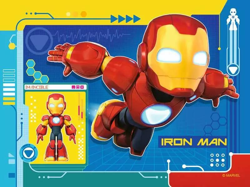 RAVENSBURGER PUZZLE IRON MAN E FRIENDS 4 IN 1 BOX - 12/16/20/24 PZ 04190