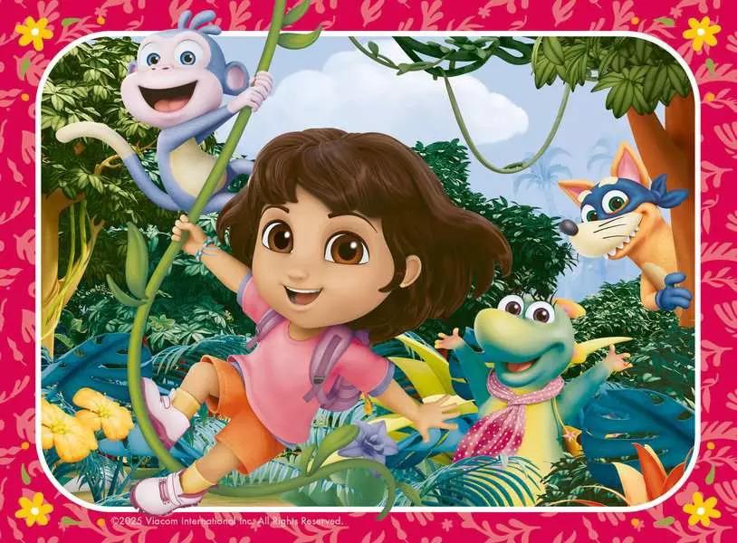 RAVENSBURGER PUZZLE DORA THE EXPLORER 4 IN 1 BOX - 12/16/20/24 PZ 04204