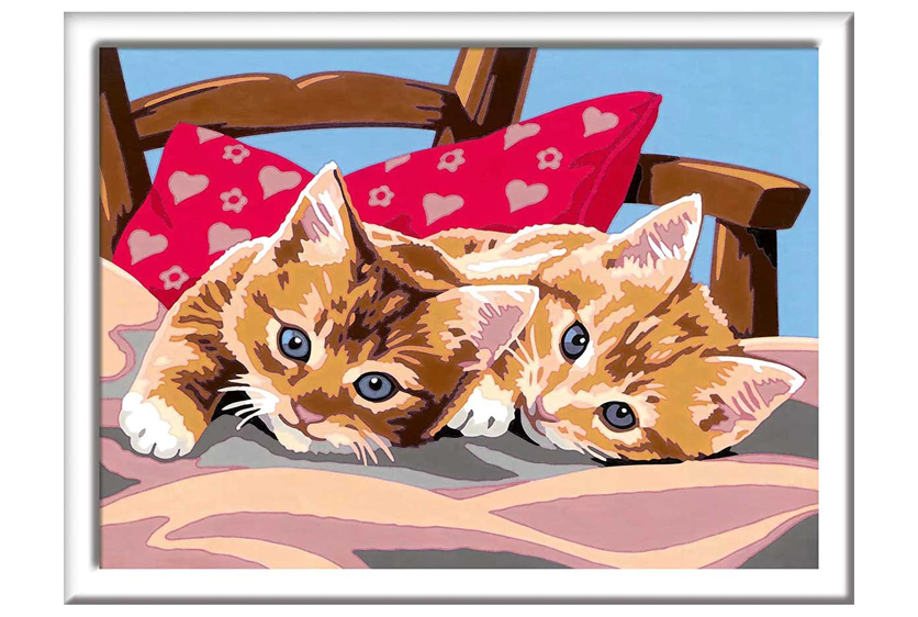 RAVENSBURGER CREART SERIE D - GATTINI SUL CUSCINO 28938