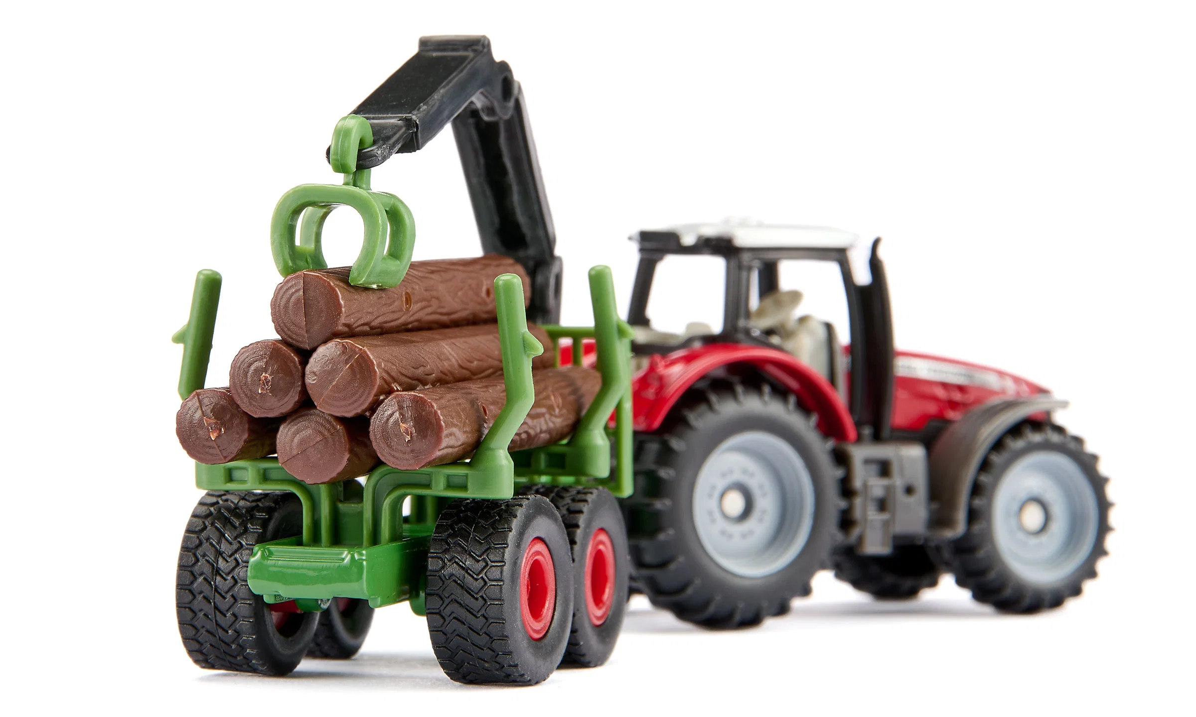 SIKU MASSEY FERGUSON CON RIMORCHIO FORESTALE 1134
