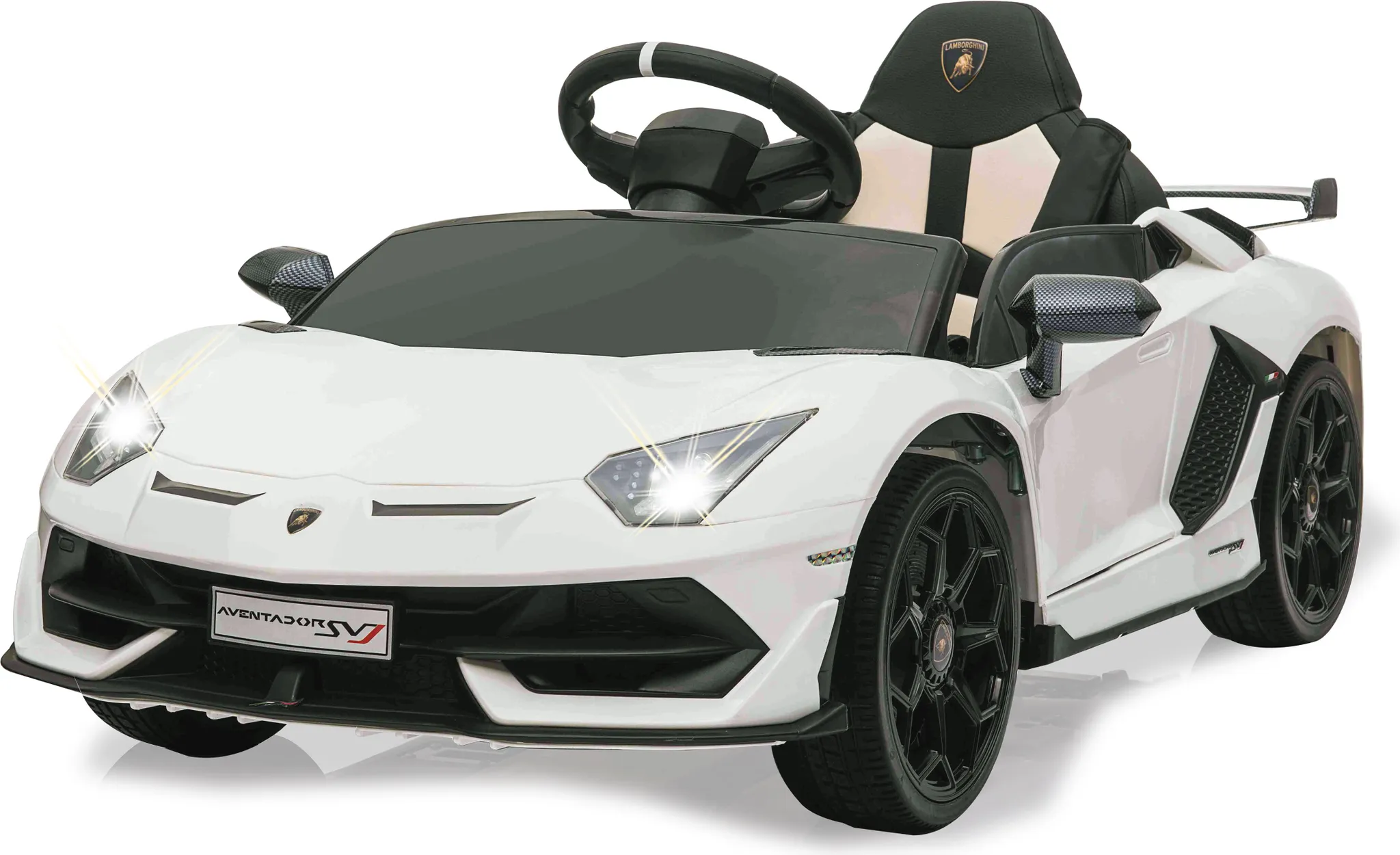 JAMARA RIDE-ON LAMBORGHINI AVENTADOR SVJ BIANCO 12V 2,4GHZ 460687