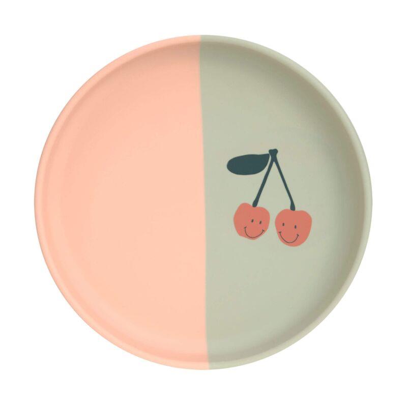 LÄSSIG LA PLATE SILICONE HAPPY FRUITS CHERRY