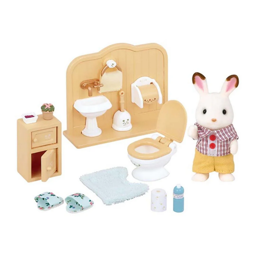 SYLVANIAN FRATELLO CONIGLIO CIOCCOLATO E BAGNO 5015
