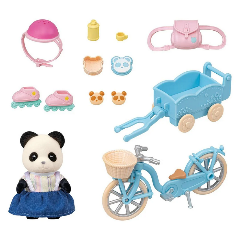 SYLVANIAN SET BICI E PATTINI: RAGAZZA PANDA 5652 SYLVANIAN SET BICI E PATTINI: RAGAZZA PANDA 5652