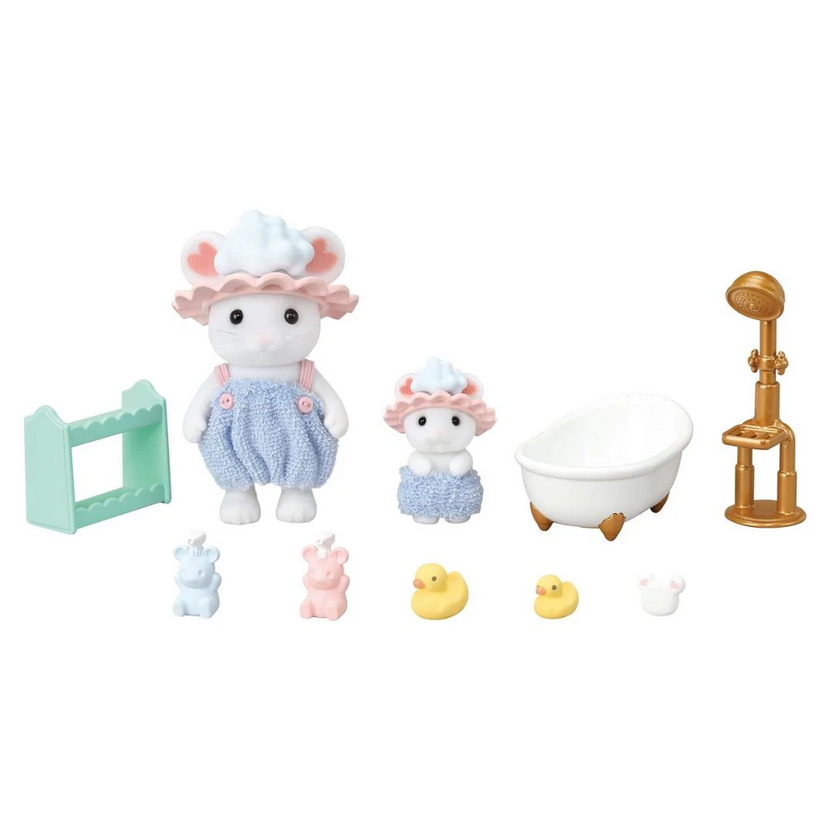 SYLVANIAN ORA DEL BAGNO - FRATELLI TOPINO MARSHMALLOW 5805