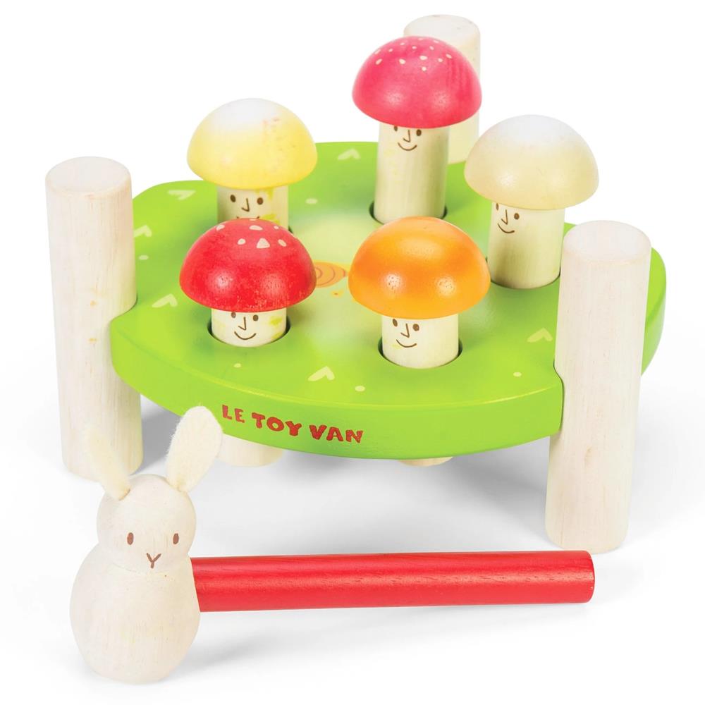 LE TOY VAN GIOCO MARTELLO E FUNGHETTI ''MR MUSHROOM'' PL092 LE TOY VAN GIOCO MARTELLO E FUNGHETTI ''MR MUSHROOM'' PL092