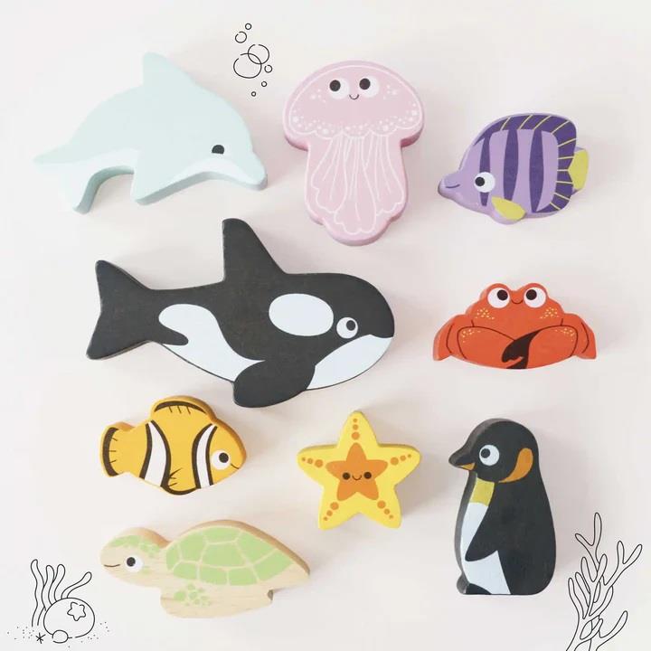 LE TOY VAN ANIMALI DELL'OCEANO IMPILABILI PL139 LE TOY VAN ANIMALI DELL'OCEANO IMPILABILI PL139