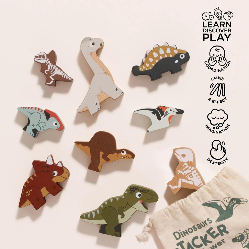 LE TOY VAN ANIMALI DEL GIURASSICO IMPILABILI PL145