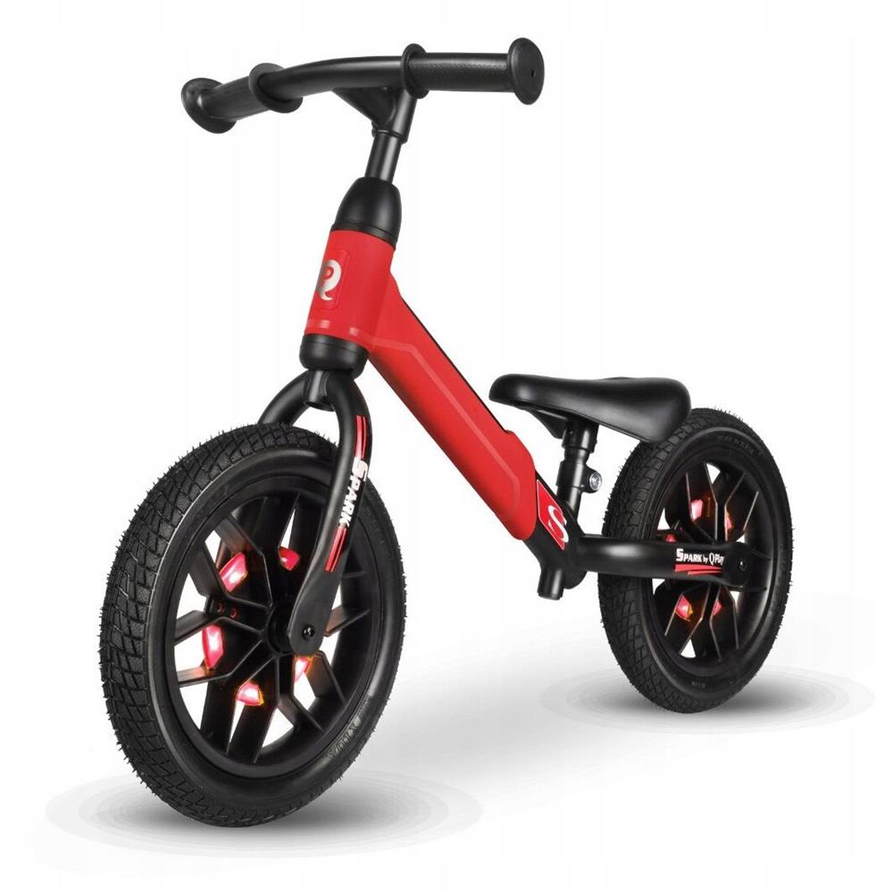 QPLAY BALAN BIKE SPARK LED 12 3/6 ANNI 30 KG RED