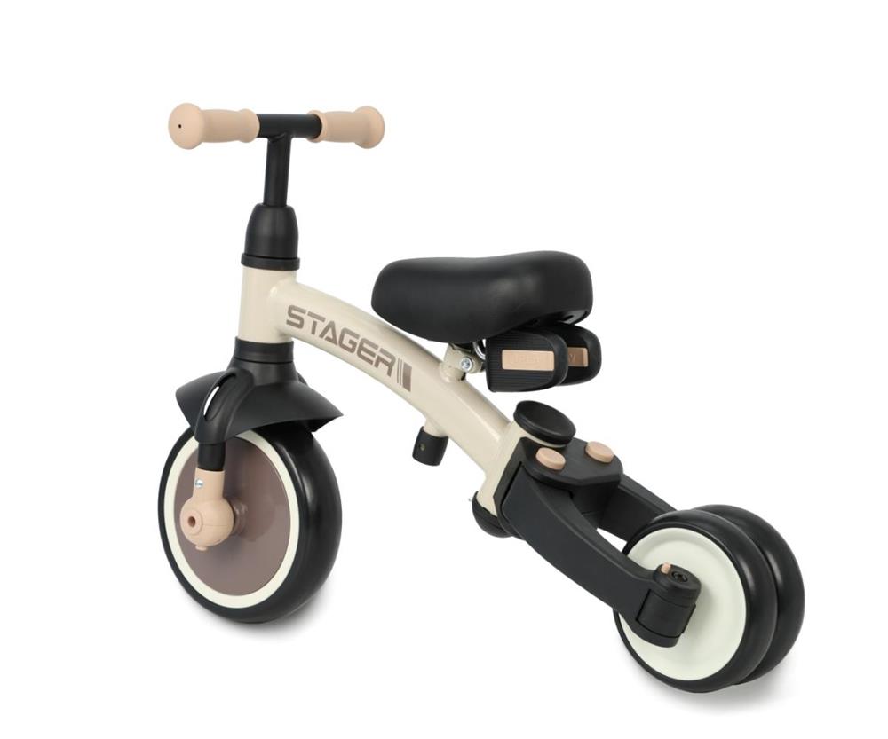 QPLAY TRIKE STAGER 3IN1 BEIGE/BROWN