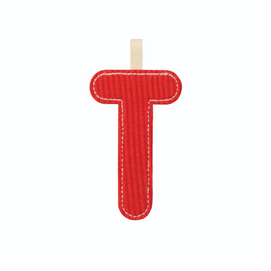 LILLIPUTIENS LETTERA T IN TESSUTO FOSFORESCENTE REVERSIBILE 83883