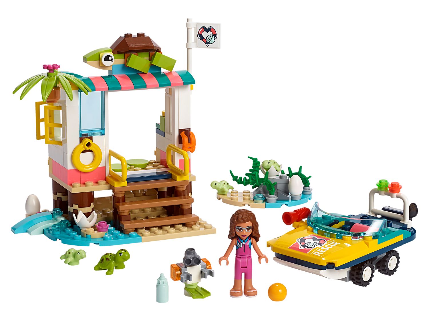 LEGO FRIENDS LA MISSIONE DI SOCCORSO DELLE TARATARUGHE 41376
