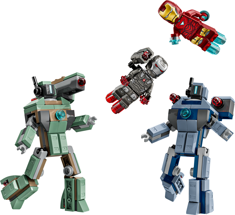 LEGO SUPER HEROES IRON MAN E WAR MACHINE CONTRO I DRONI DI HAMMER 76320