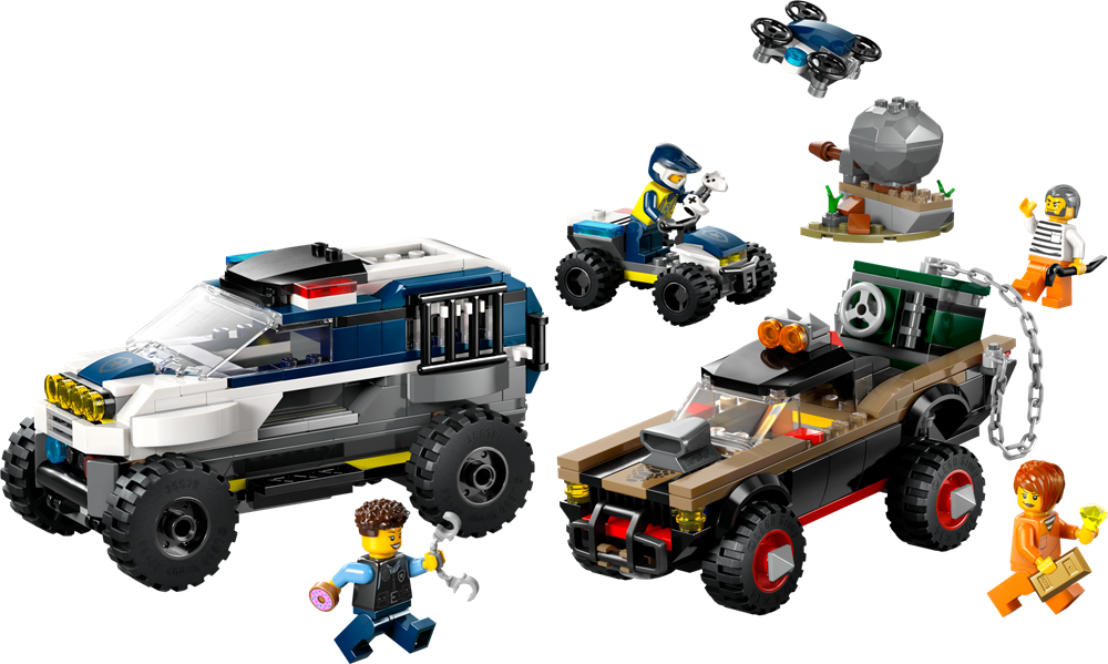 LEGO LEGO CITY INSEGUIMENTO DEL FUORISTRADA DELLA POLIZIA 60449