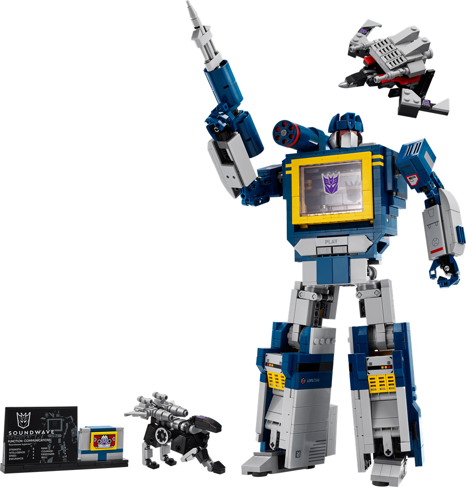 LEGO ICONS TRANSFORMERS: SOUNDWAVE 10358