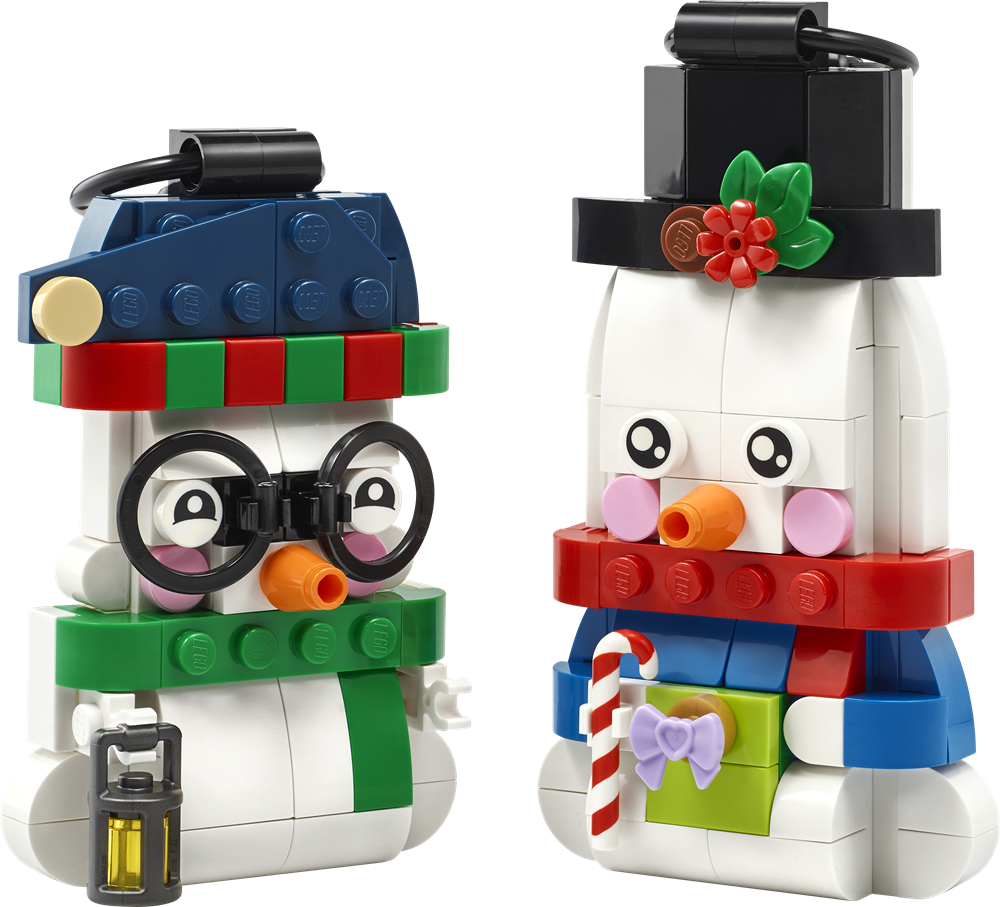 LEGO ICONIC PUPAZZI DI NEVE ORNAMENTALI 40812