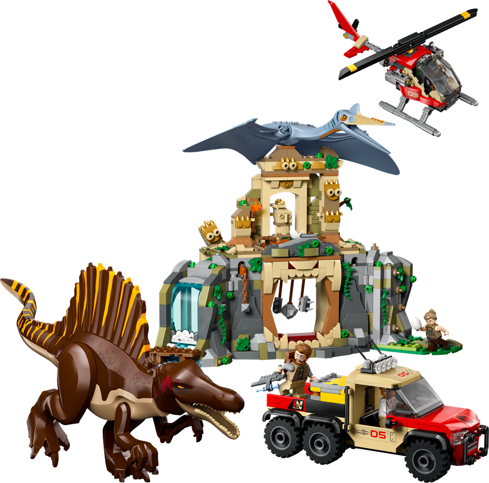 LEGO JURASSIC WORLD MISSIONE AEREA CON SPINOSAURO E QUETZALCOATLUS 76976