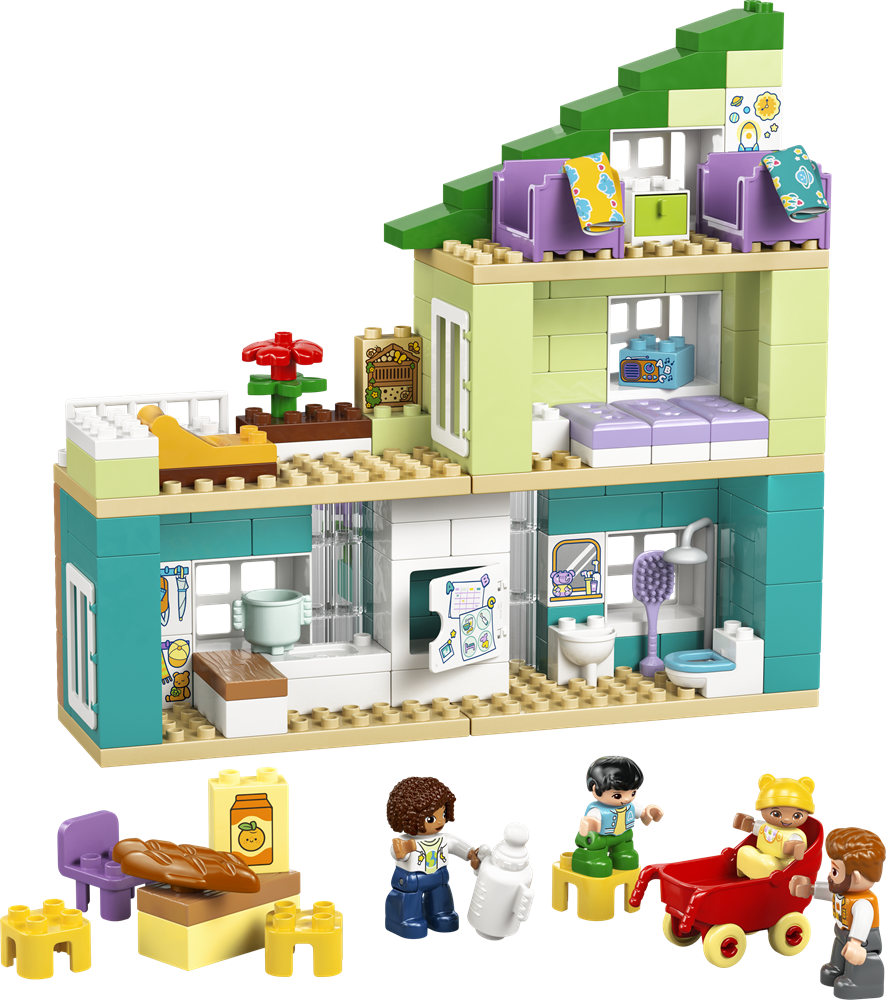 LEGO DUPLO TOWN CASA FAMILIARE MODERNA 3 IN 1 CON PERSONAGGI 10470