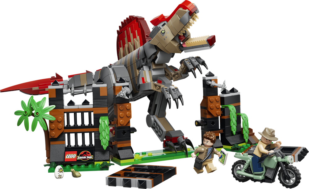 LEGO JURASSIC WORLD FUGA DAL DINOSAURO SPINOSAURO 77982