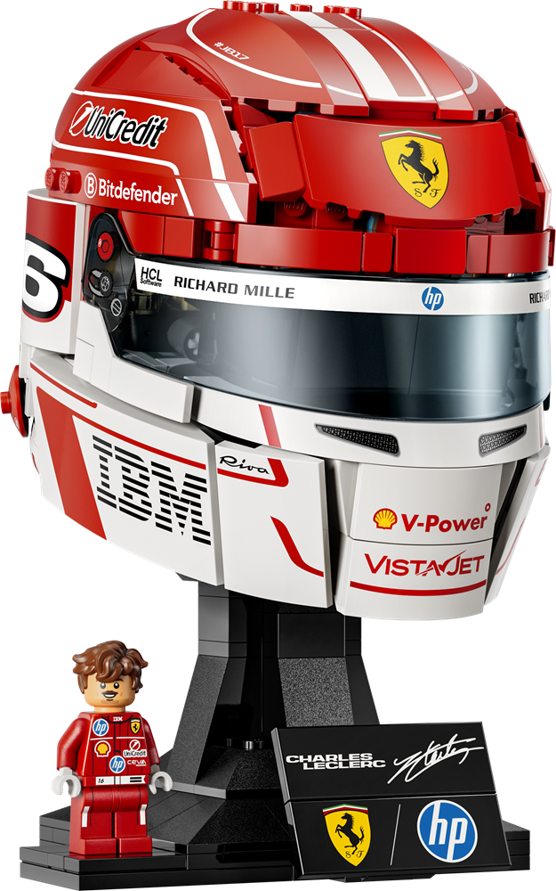 LEGO EDITIONS FORMULA 1 CASCO DI CHARLES LECLERC SCUDERIA FERRARI HP 43014