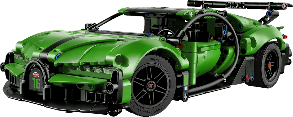 LEGO TECHNIC HYPERCAR BUGATTI CHIRON PUR SPORT VERDE 42241