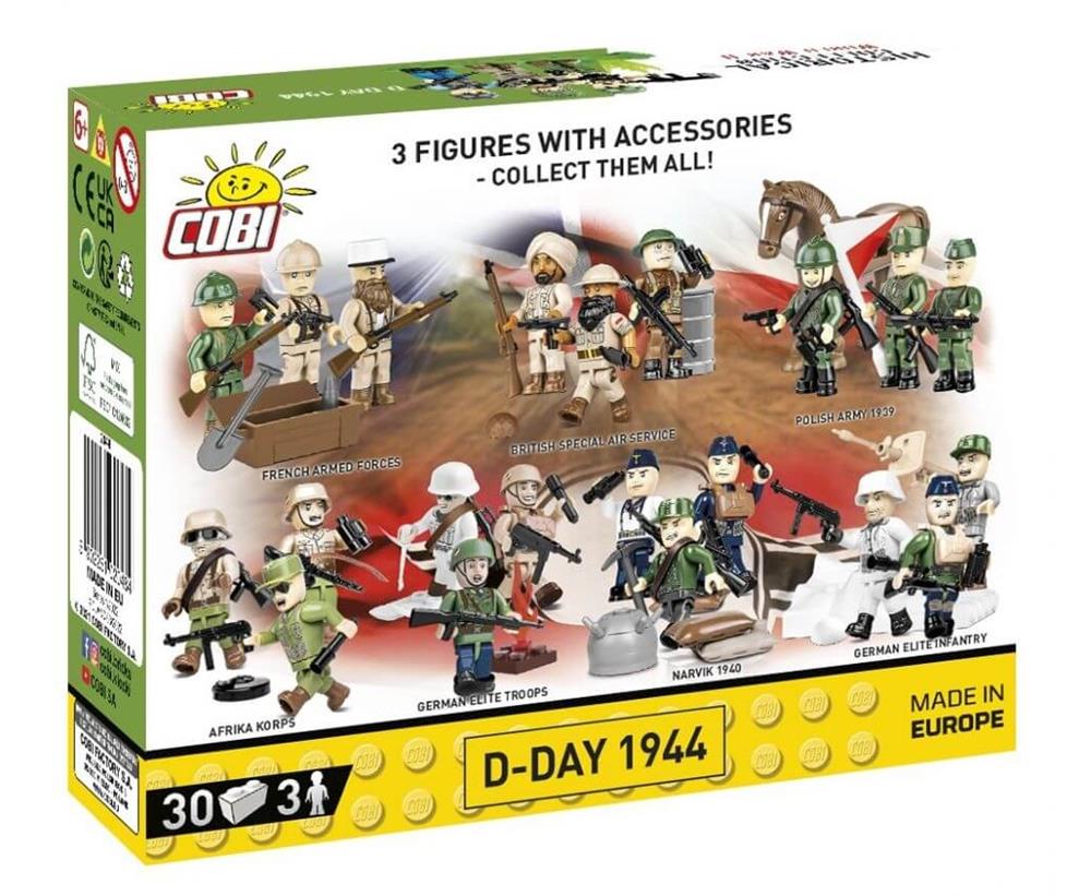 COBI HISTORICAL COLLECTION WWII US ARMY D-DAY 1944 2048