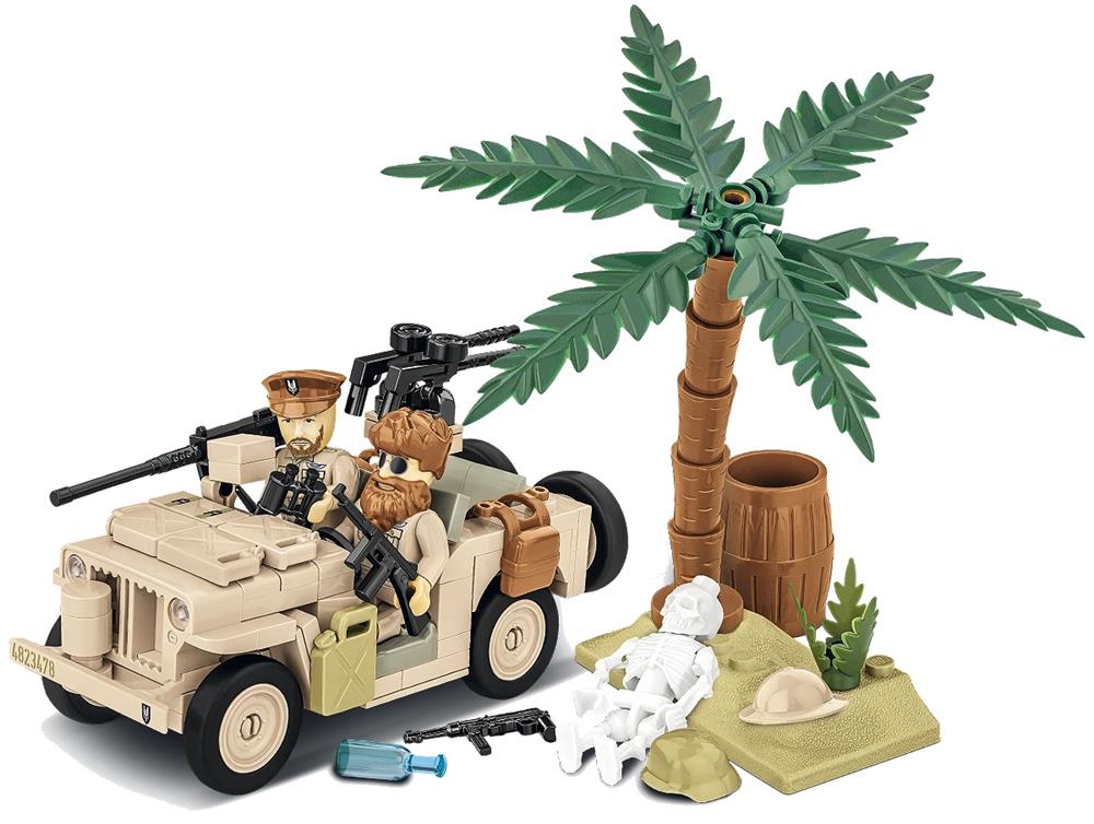 COBI HISTORICAL COLLECTION WWII WILLYS MB-SAS 2298 COBI HISTORICAL COLLECTION WWII WILLYS MB-SAS 2298