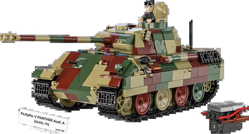 COBI HISTORICAL COLLECTION WWII PZ.KPFW. V PANTHER AUSF. A 2654 COBI HISTORICAL COLLECTION WWII PZ.KPFW. V PANTHER AUSF. A 2654
