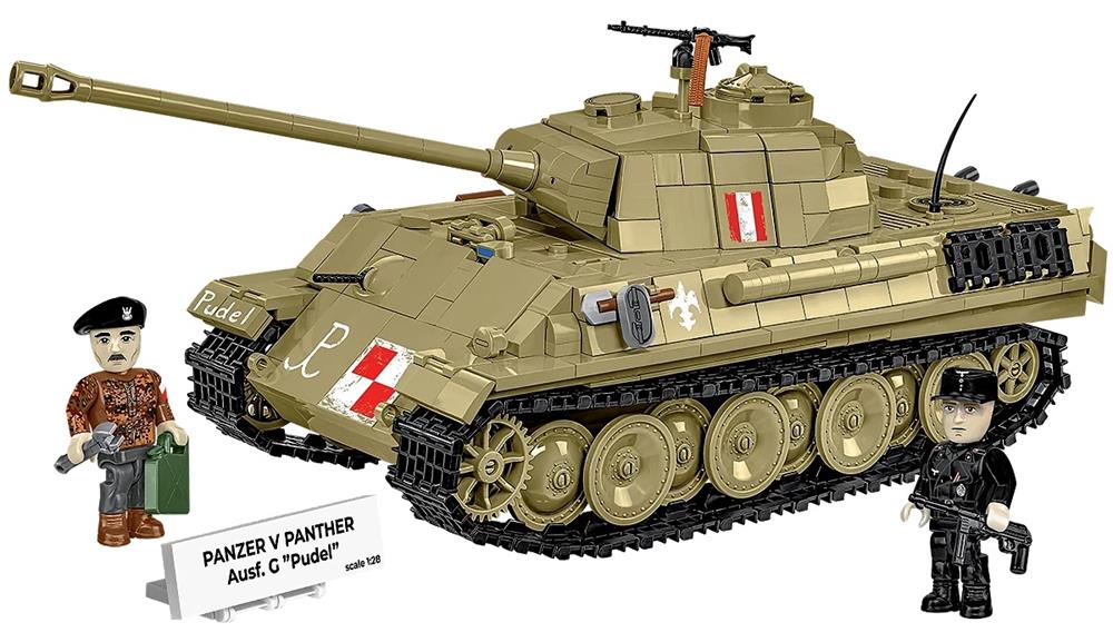 COBI HISTORICAL COLLECTION WWII PANZER V PANTHER AUSF. SOL ''PUDEL'' 2655 COBI HISTORICAL COLLECTION WWII PANZER V PANTHER AUSF. SOL ''PUDEL'' 2655